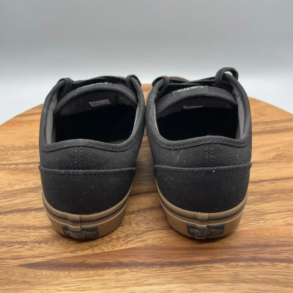 Vans Atwood Shoes Mens Size 9.5 Black Gum Casual Comfort Skate Walking Sneakers - Picture 4 of 8